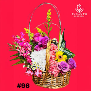 96 Canasta de Amistad arreglo flores, envío a Colorado compra online - Floreria Incanto